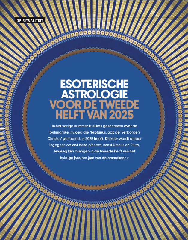 Spiegelbeeld juli aug 2025 Esoterische Astrologie tweede helft 2025